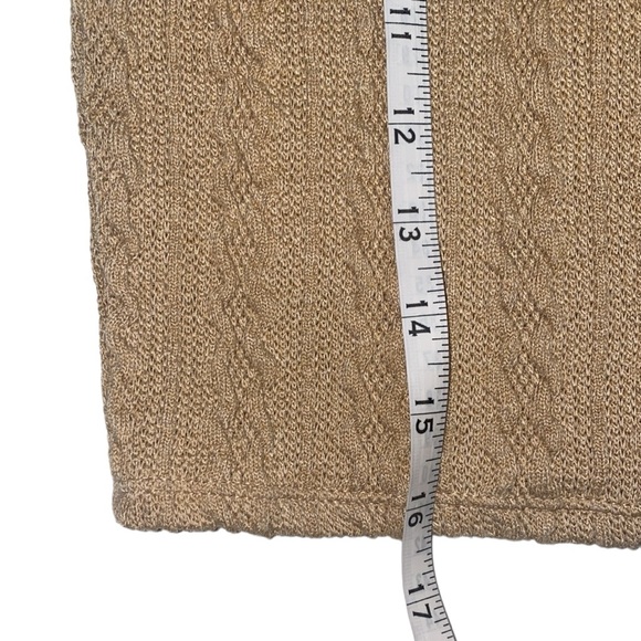 Forever 21 Tan Crop Knit Tank Top, Size Large - Picture 7 of 9